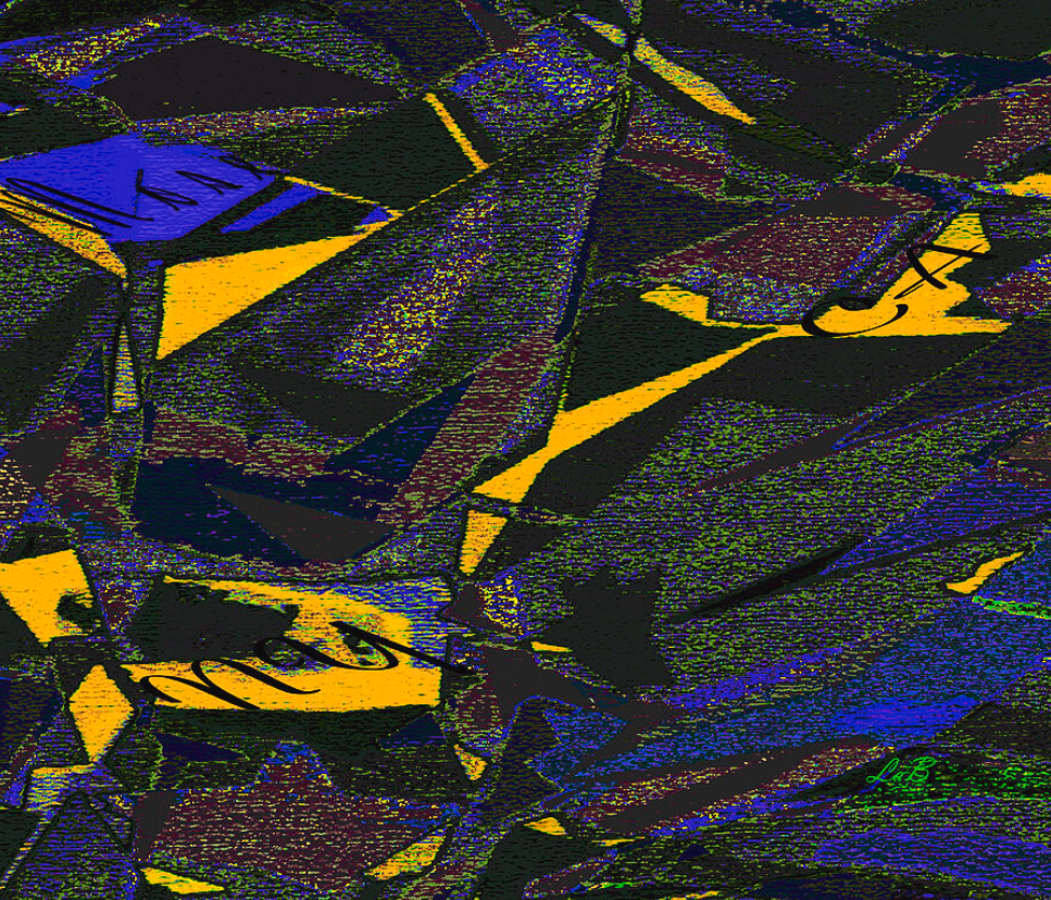 Moss Map LaB No128 abstract digital artwork