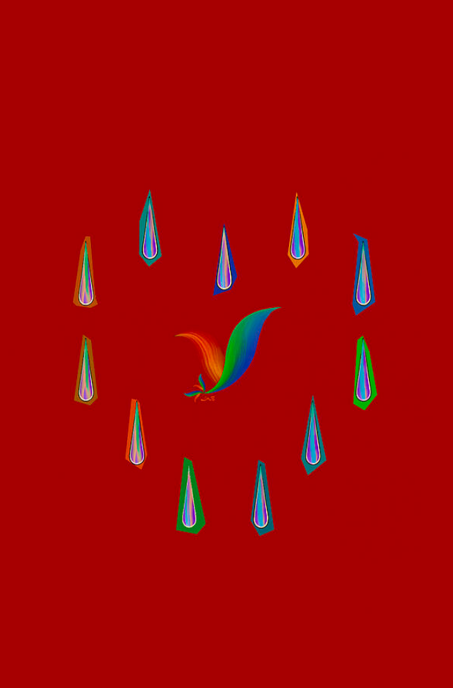 Sprout in Colorfall LaB No137 digital painting